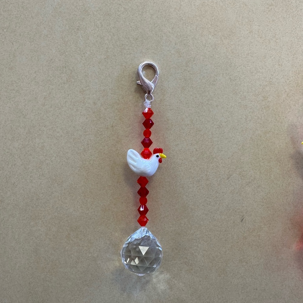 Handmade Chicken Keychains - Picture 4 of 4